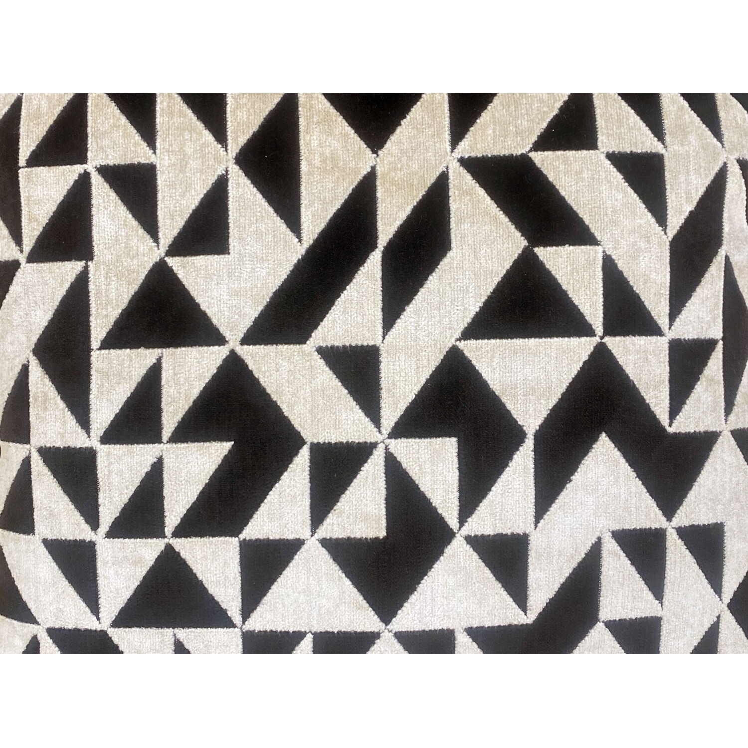 Shoreditch Black Geometric Cushion - Black Image 3
