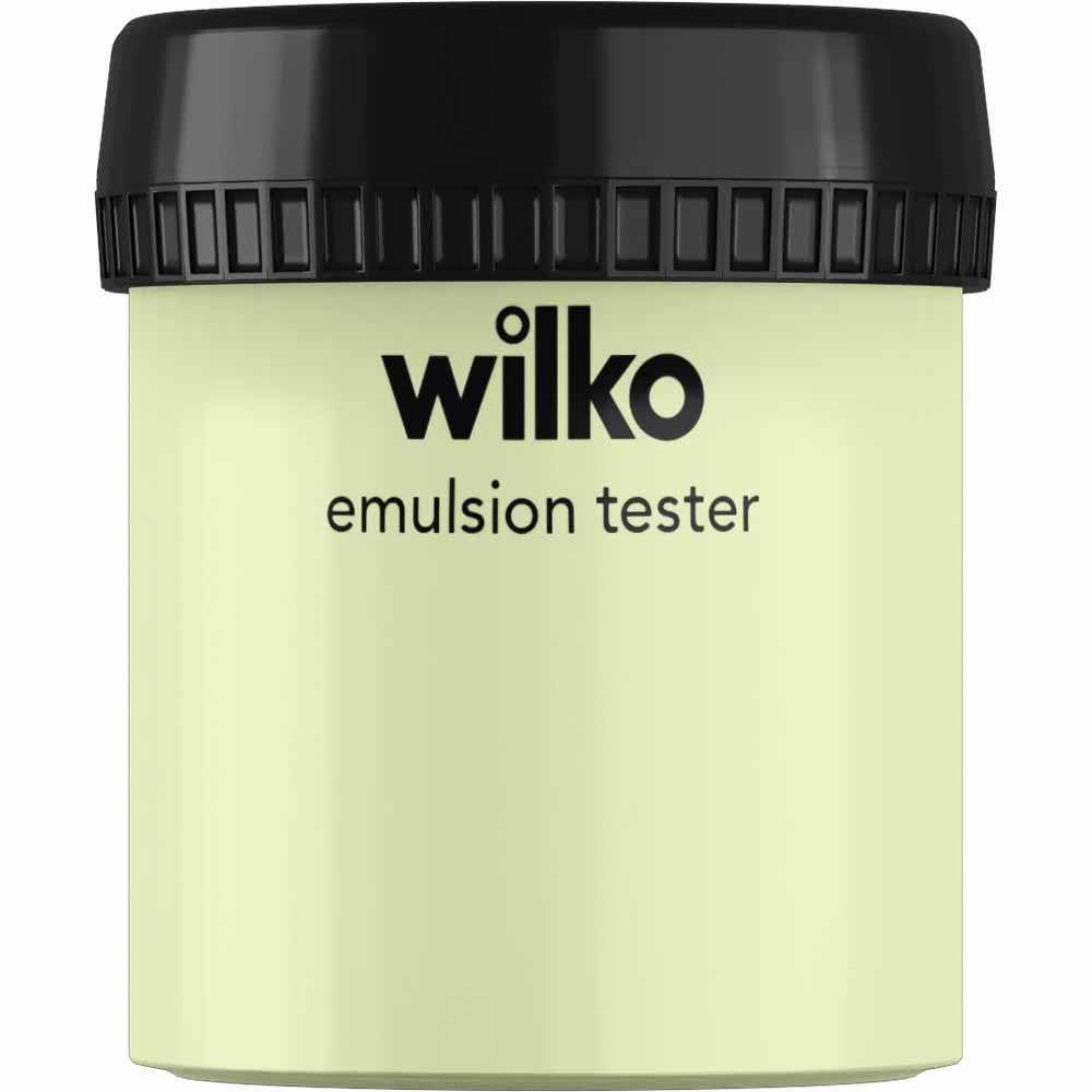 Wilko Tester Pot Lime Sorbet Emulsion Paint 75ml Image 1