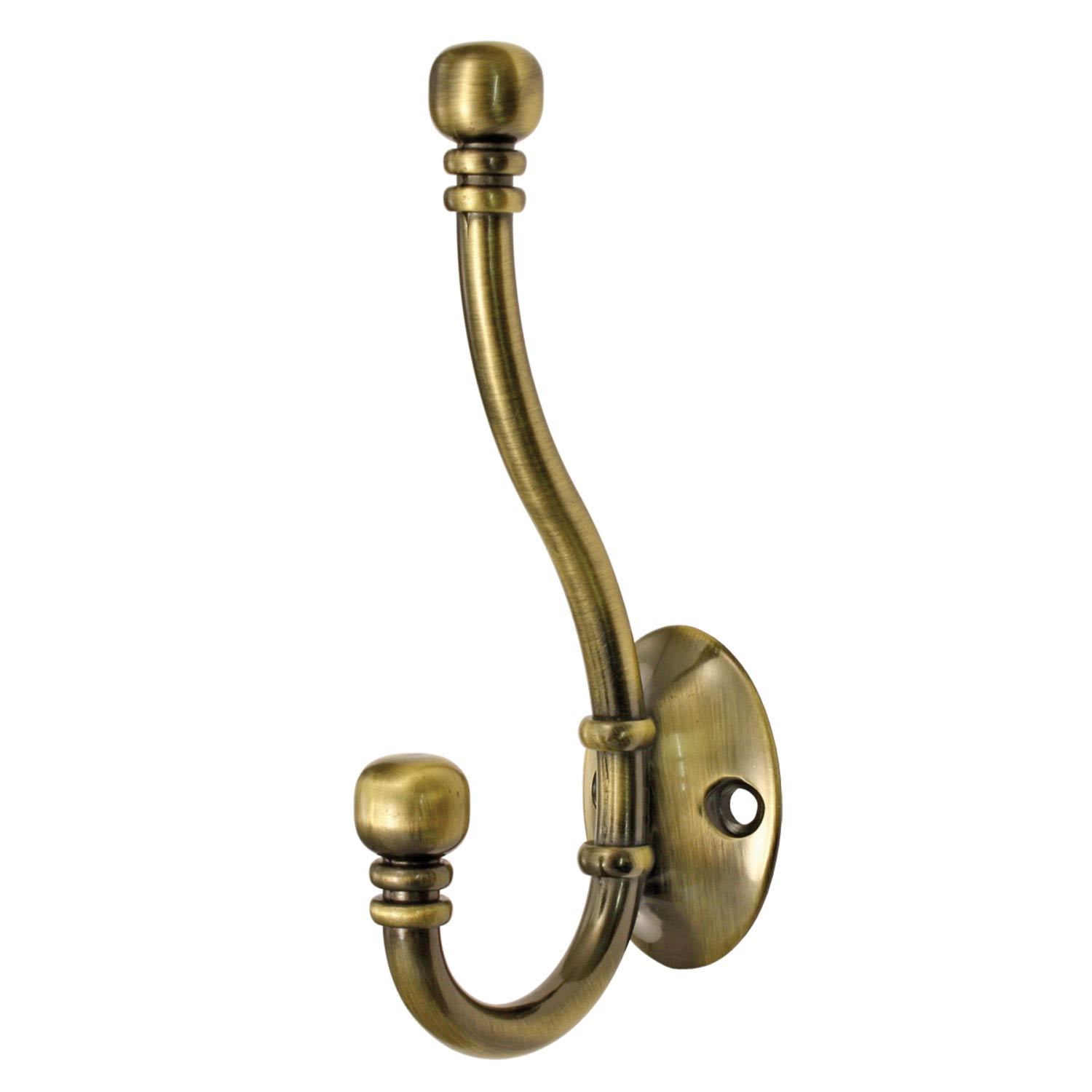 Antique Brass Hat and Coat Hook Image