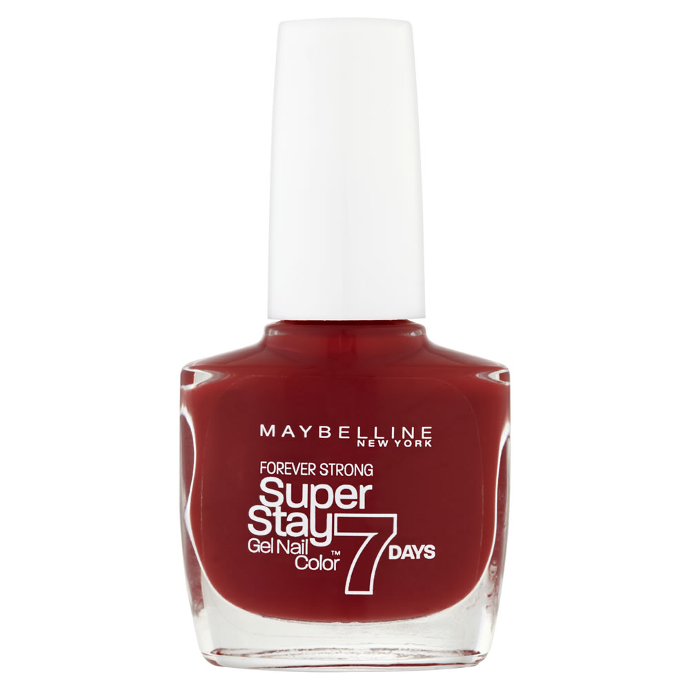 Maybelline Forever Strong Super Stay 7 Days Gel Nail Color Deep Red 06 10ml Image