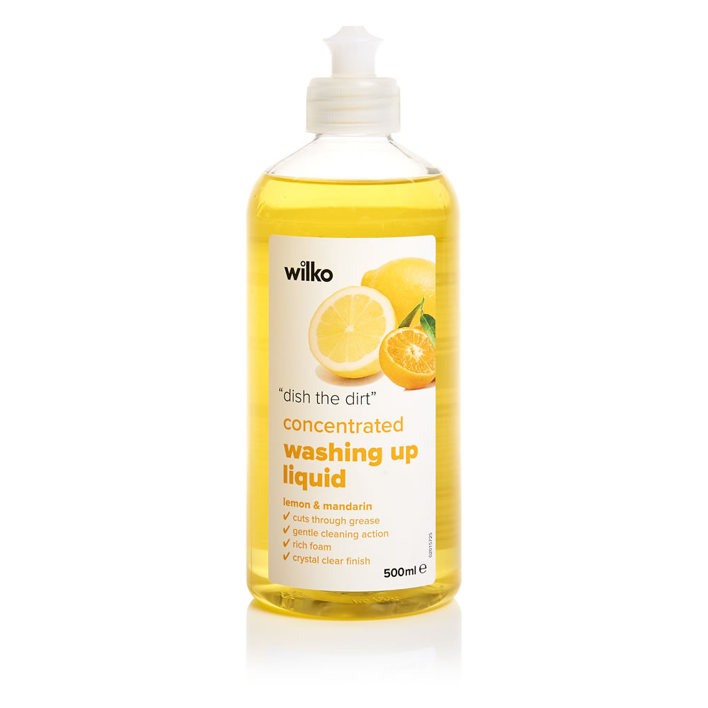 Wilko Lemon and Mandarin Washing Up Liquid 500ml Image
