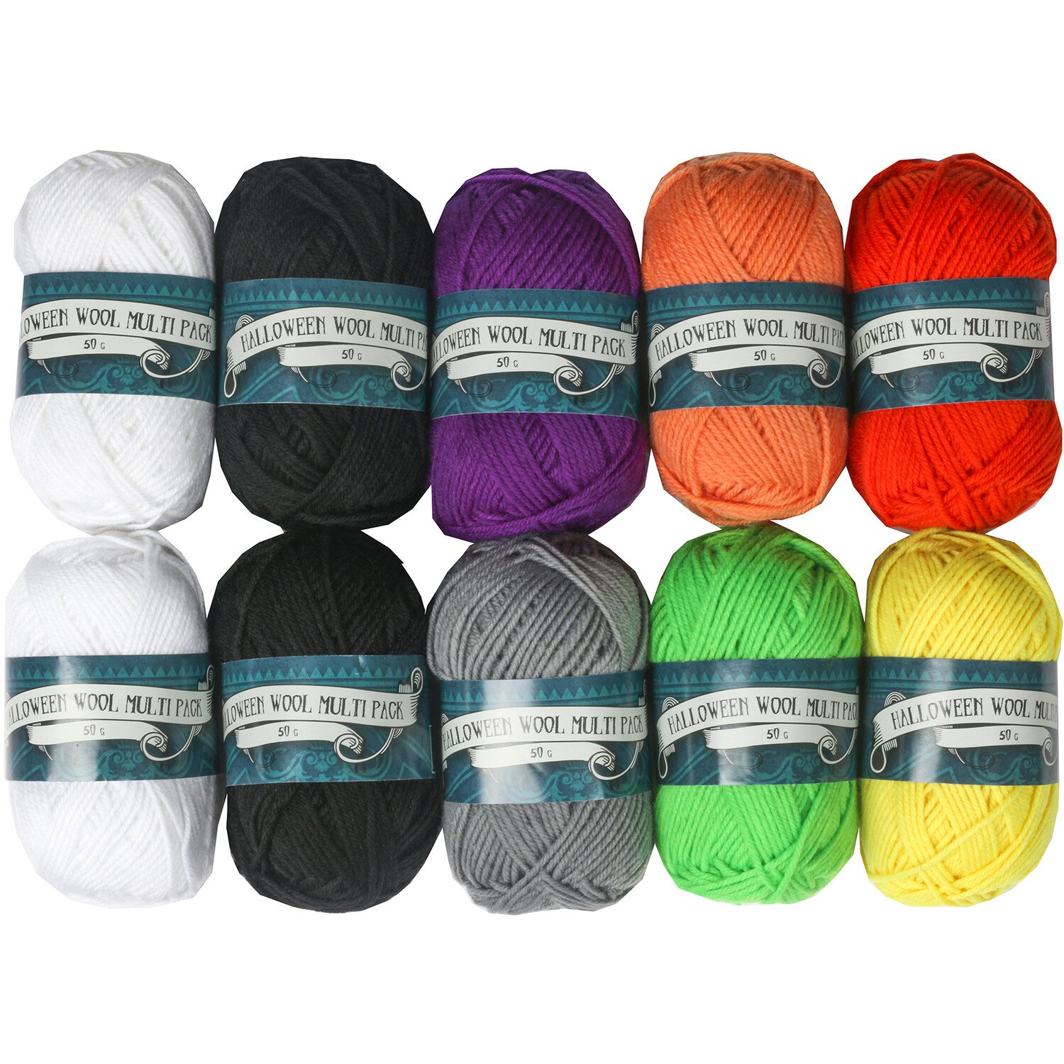 Pack of 10 Halloween Wool Yarns Image
