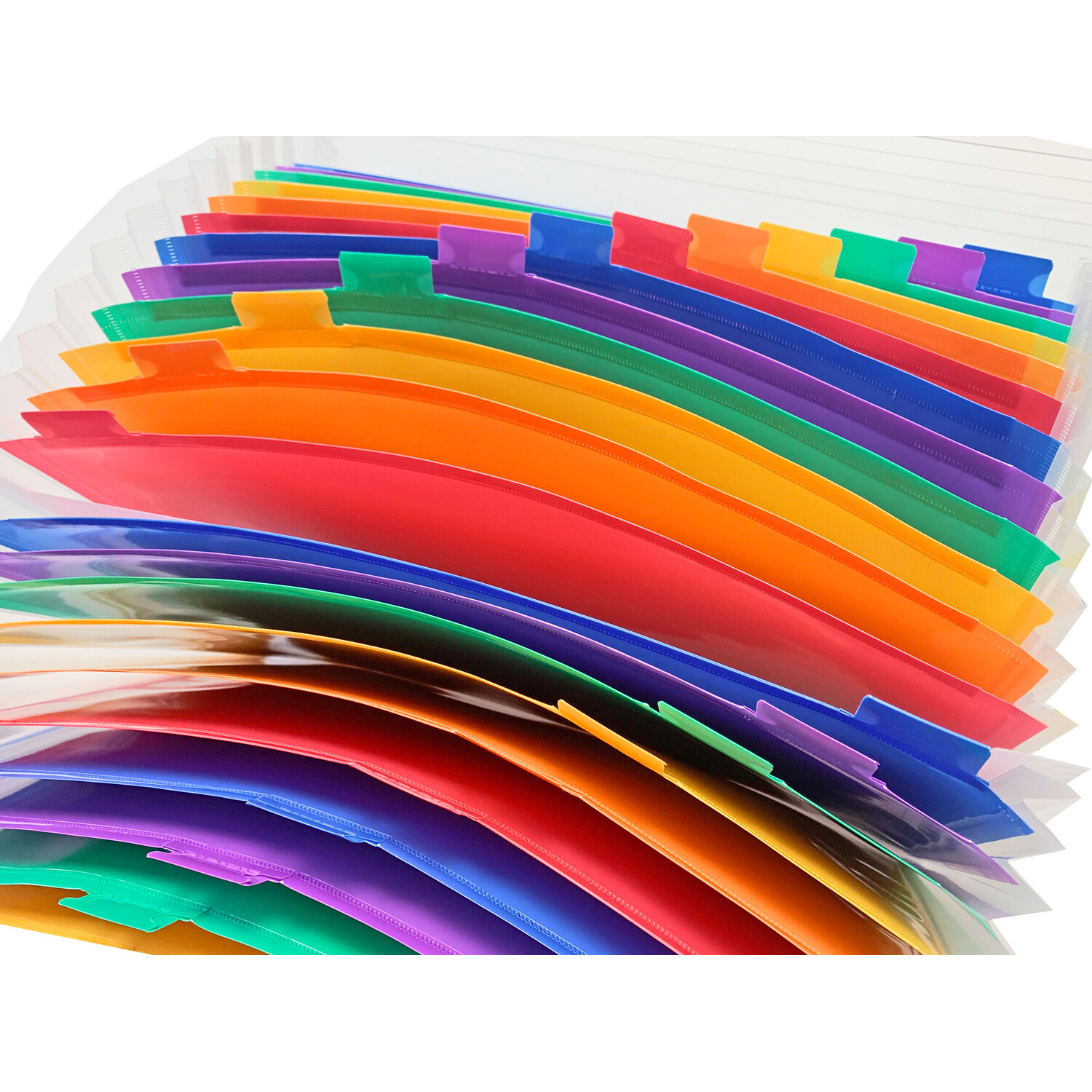 Colourful Expanding Box File Folder with Tabs Image 7