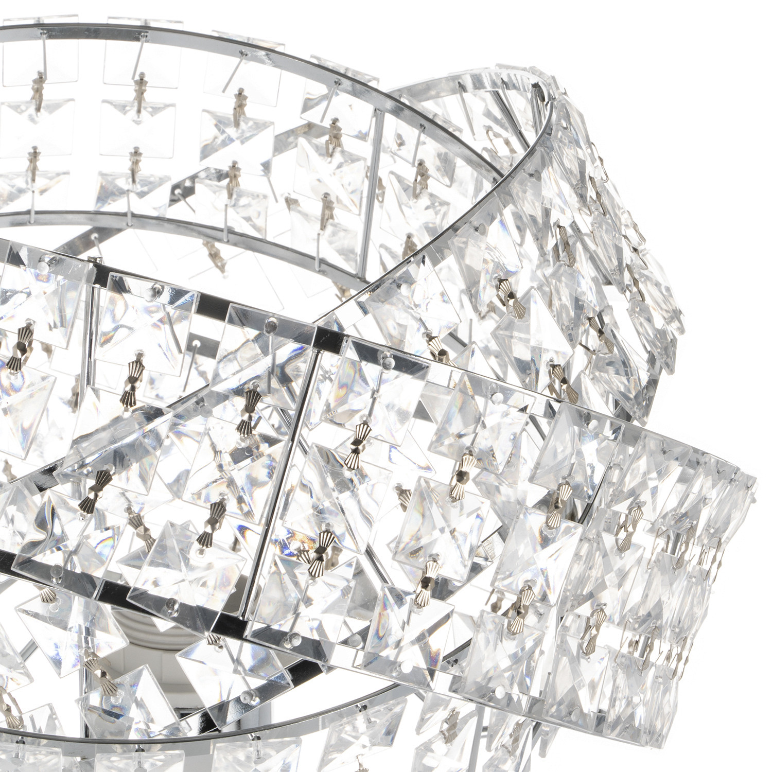 Interlocking Jewelled Twisted Table Lamp Image 2