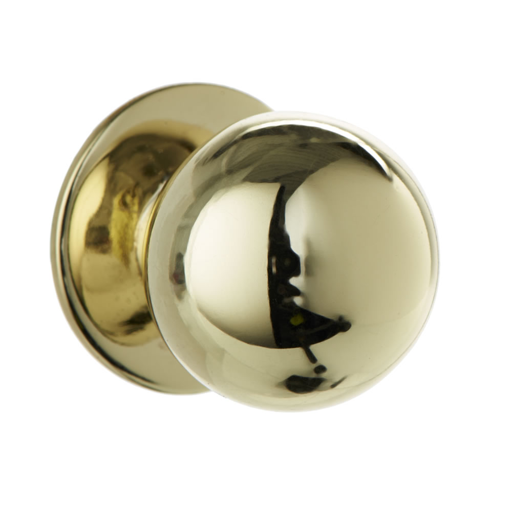 Wilko Round Antique Brass Effect Metal Knob 25mm Wilko