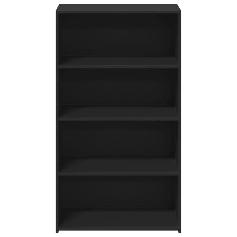 vidaXL 4 Shelf Black Highboard Image 4