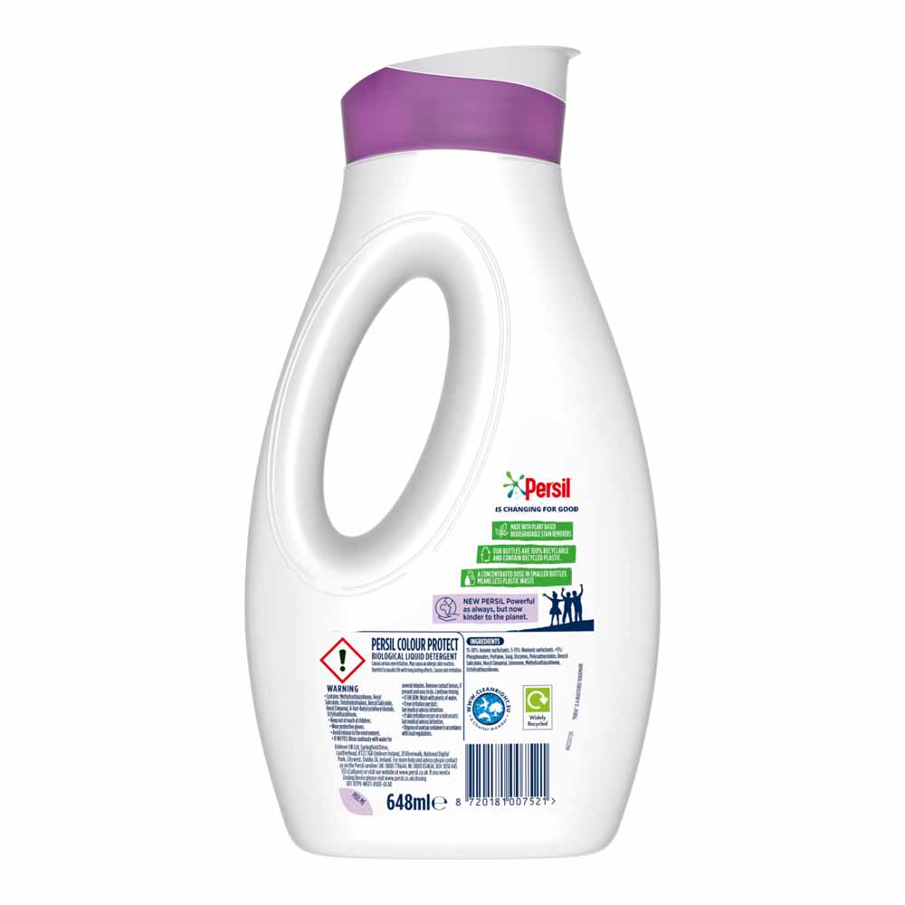 Persil Colour Protect Liquid Detergent 24 Washes 648ml Wilko