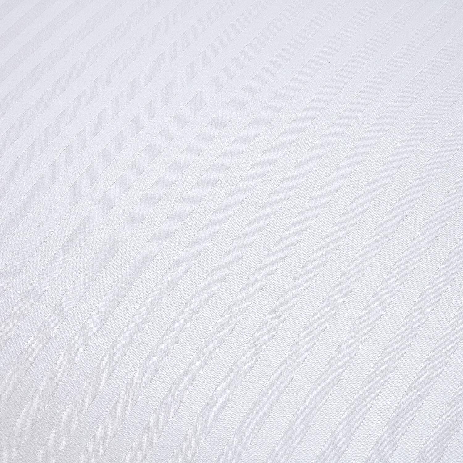 Pimlico Satin Stripe Duvet Set - White / King Image 5