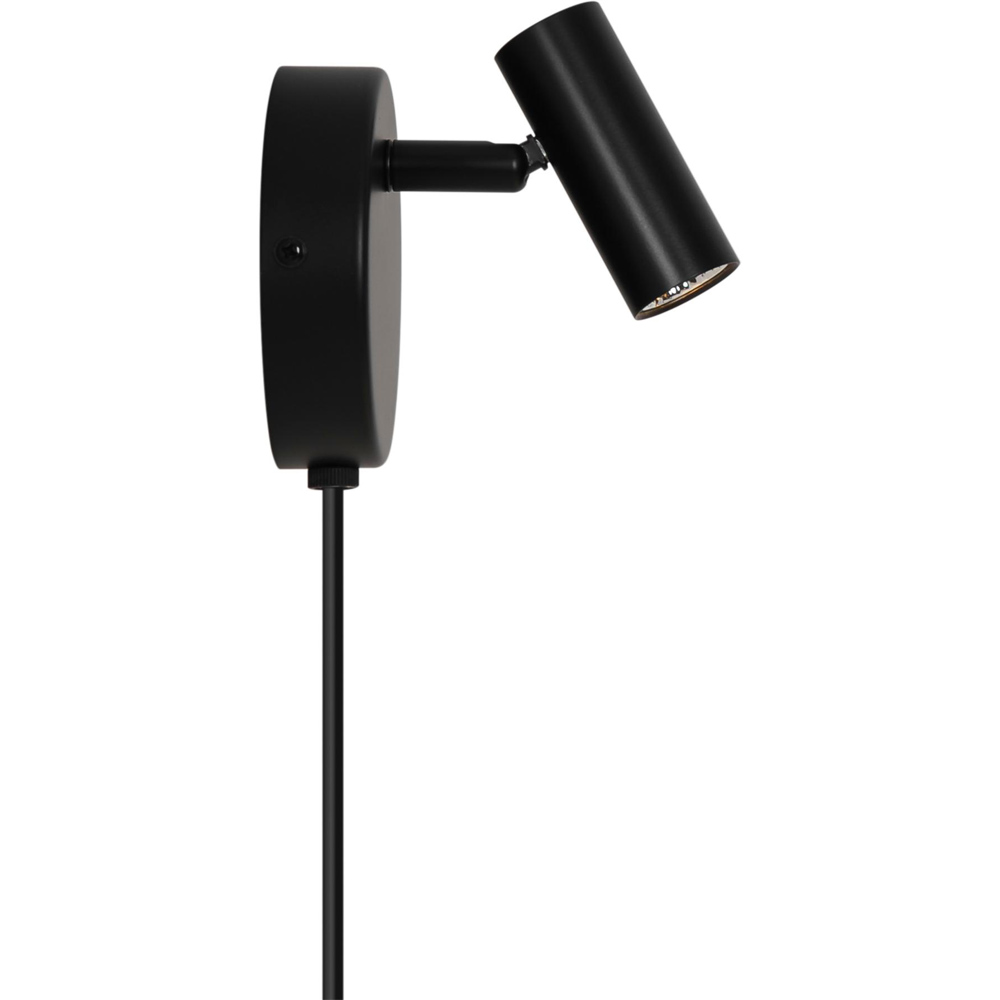 Nordlux Omari 320 Lumens 2700K Black Round LED Wall Light Image 5