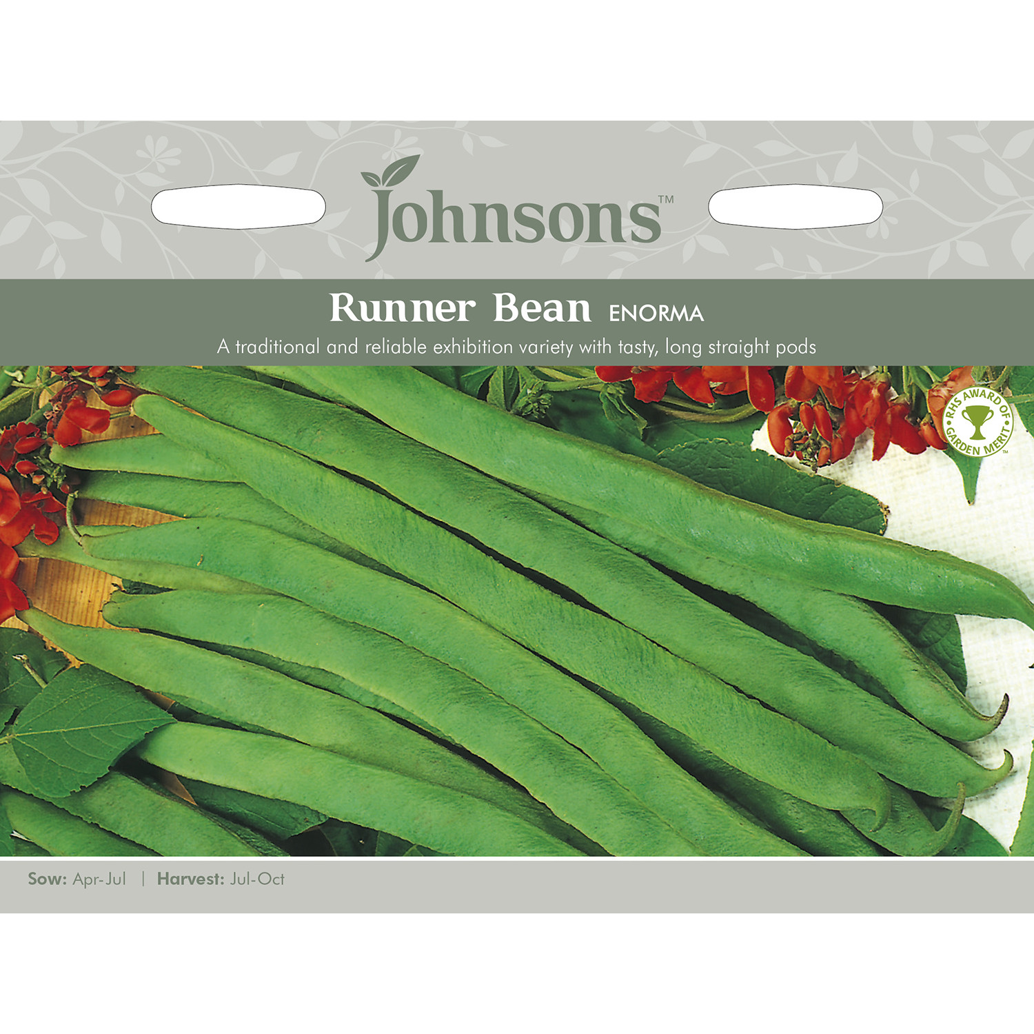 Johnsons Enorma Runner Bean Seeds Image 2