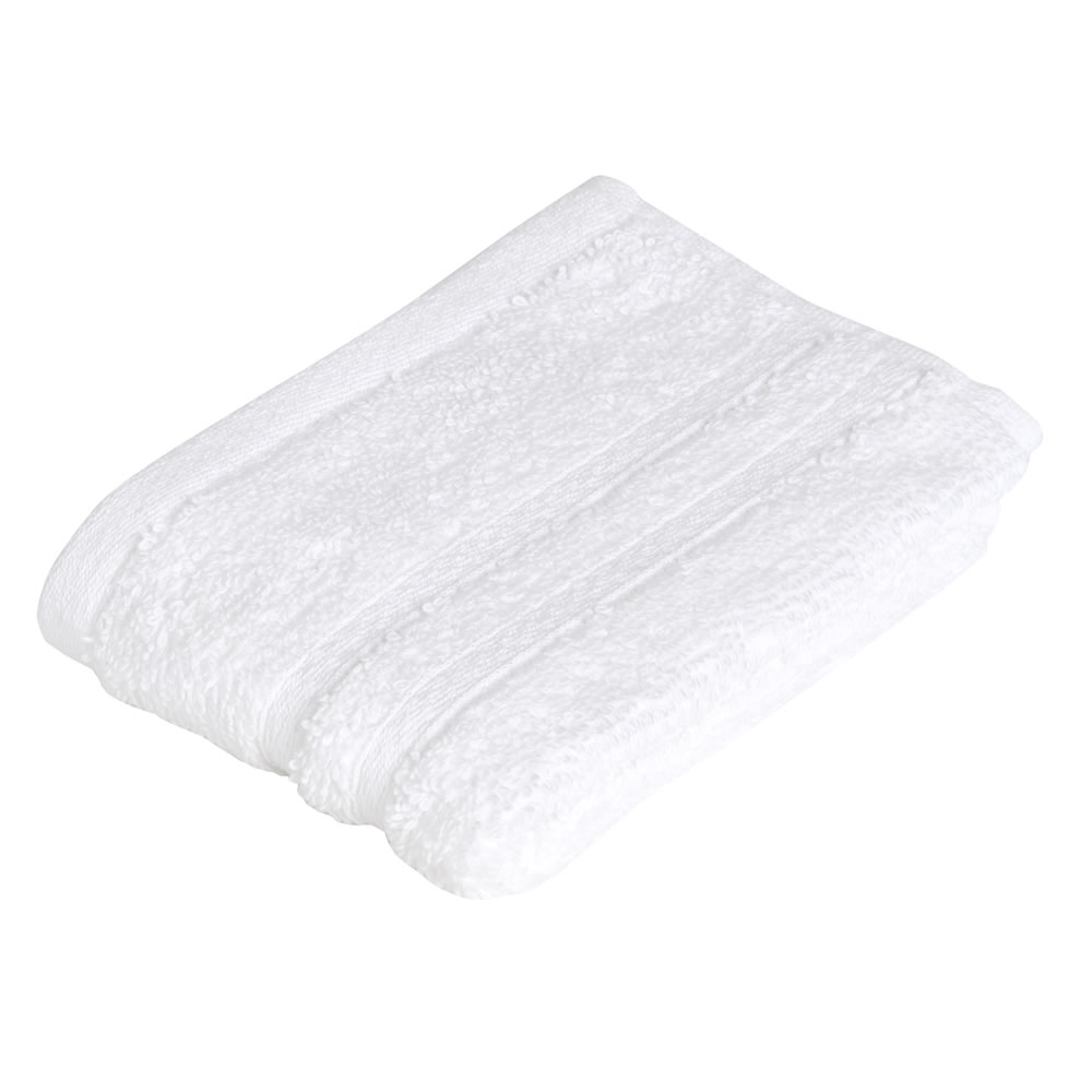 Wilko Best White Face Cloth Image 1