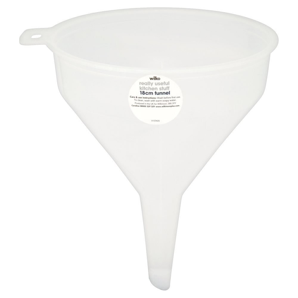 Wilko 18cm Plastic Funnel Image 1