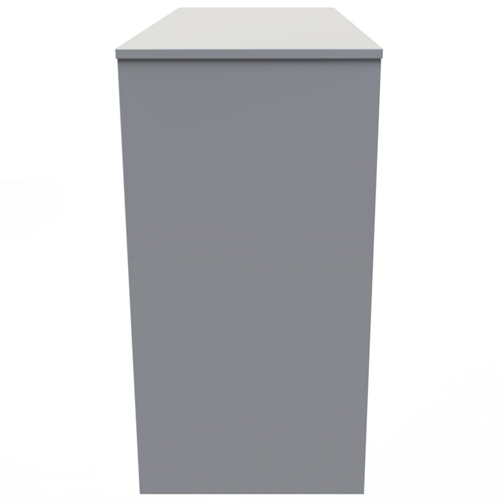Crowndale Cube 4 Drawer Dusk Grey Dressing Table Ready Assembled Image 4