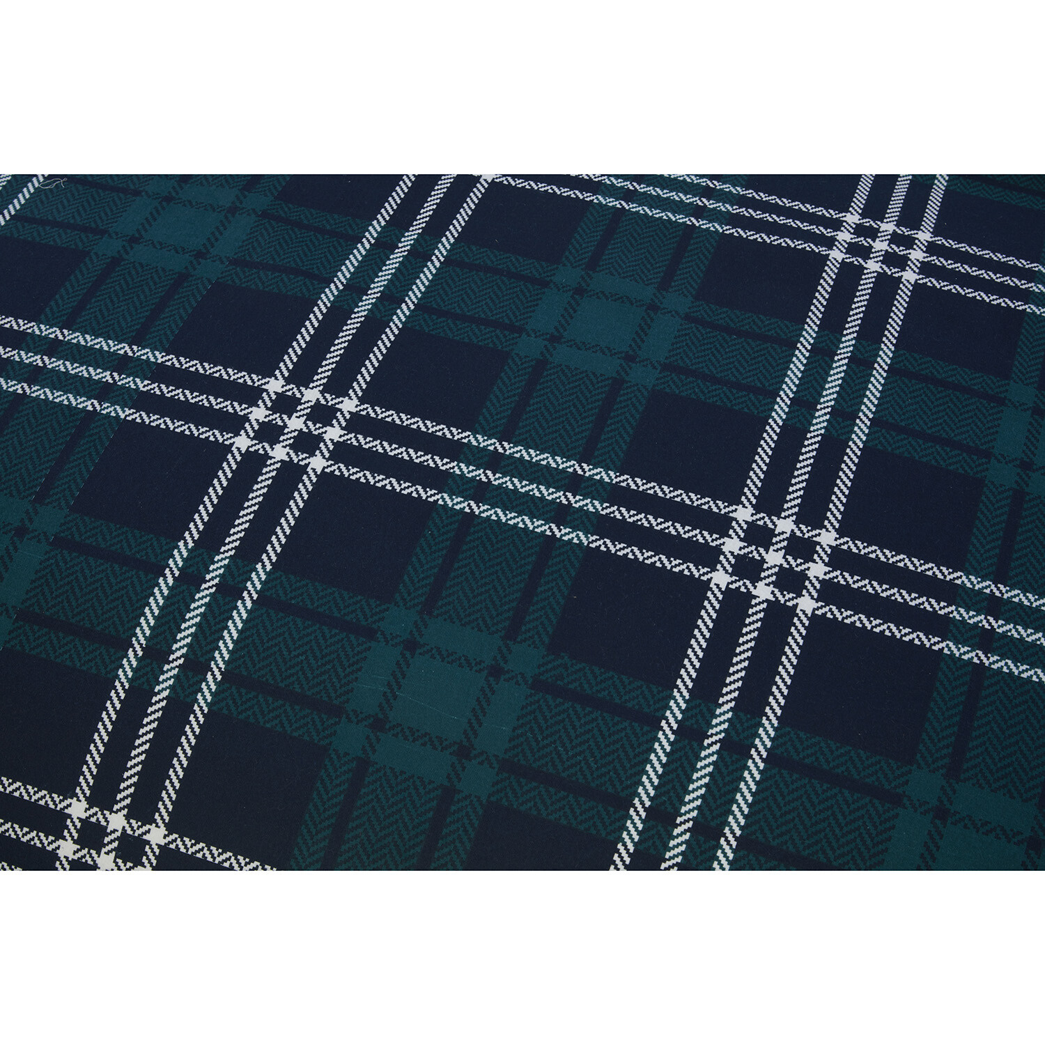 Kirkland Check Duvet Cover and Pillowcase Set - Navy / Single Image 5