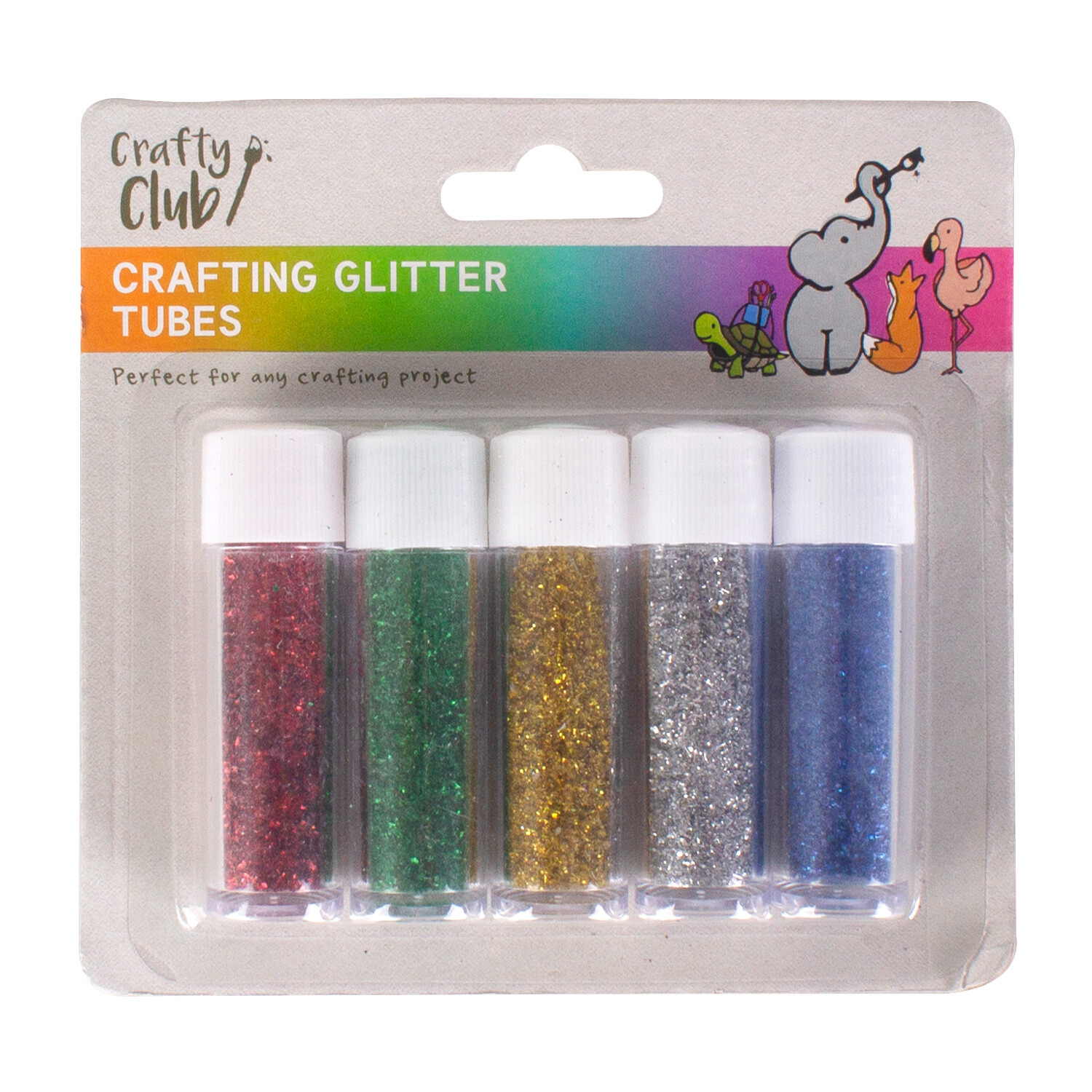 Pack of 5 Crafting Glitter Tubes Image