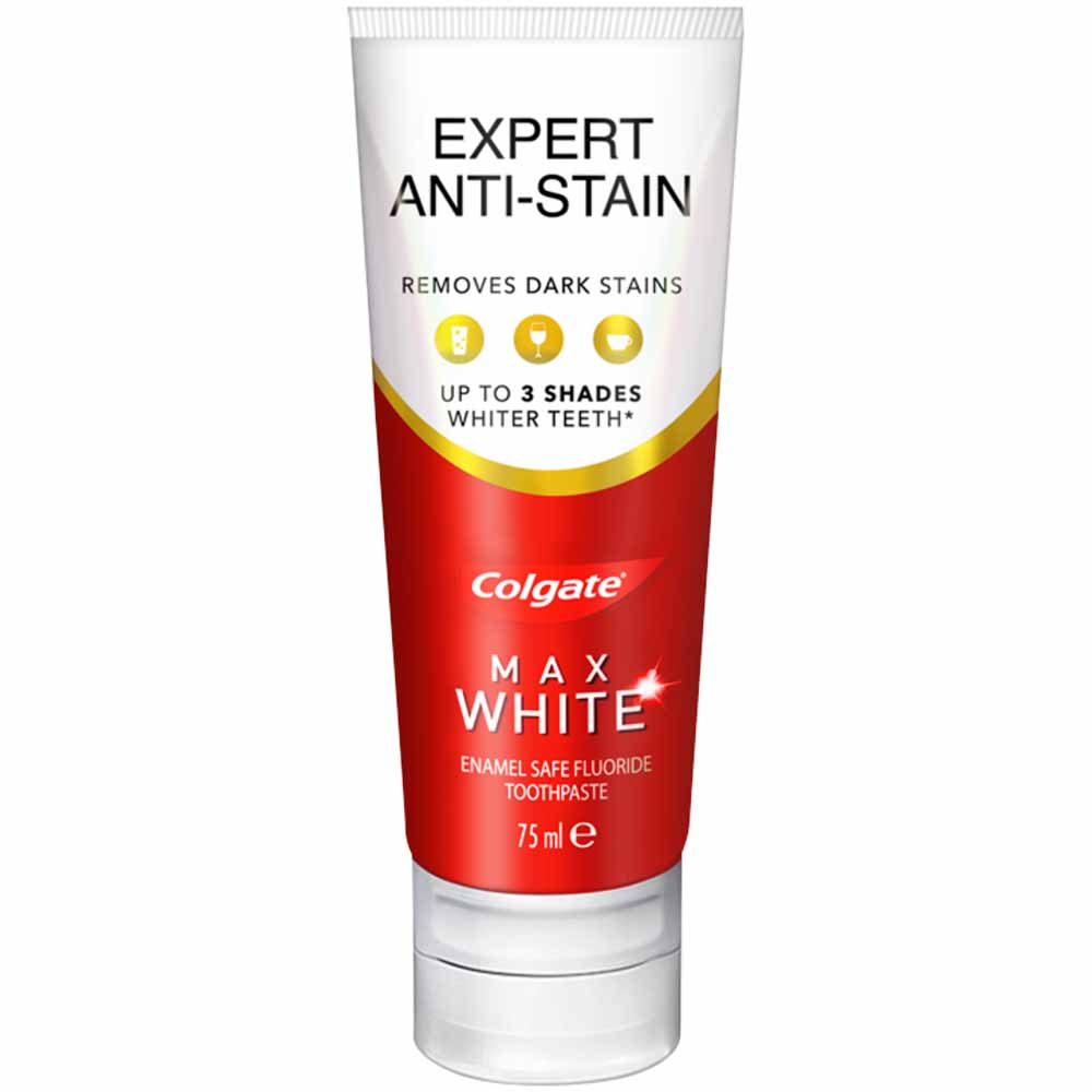 Colgate Max White Expert Anti Stain Whitening Toothpaste 75ml Image 3