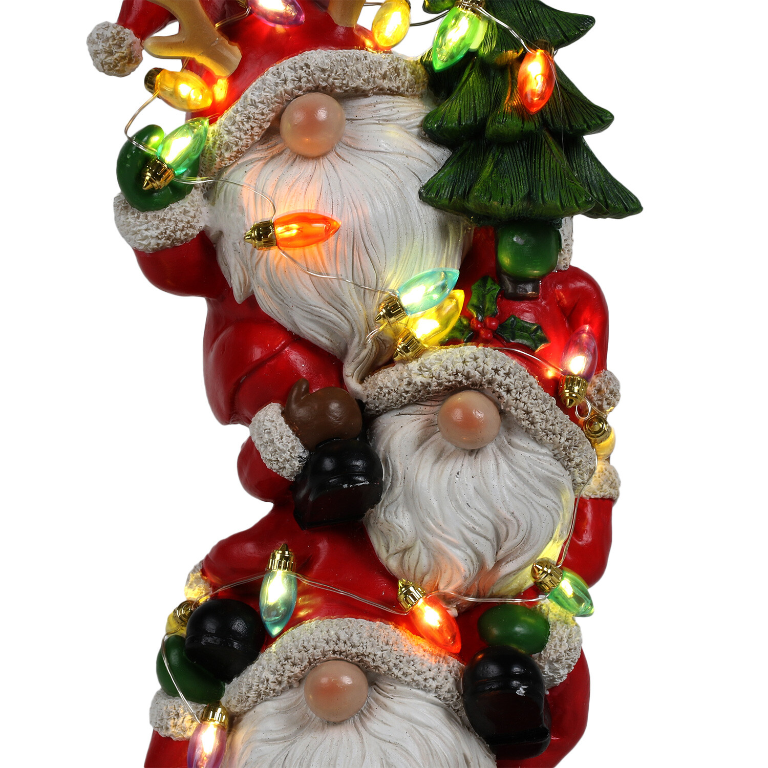Candy Cane Lane Red LED Gonk Friends Ornament Image 3