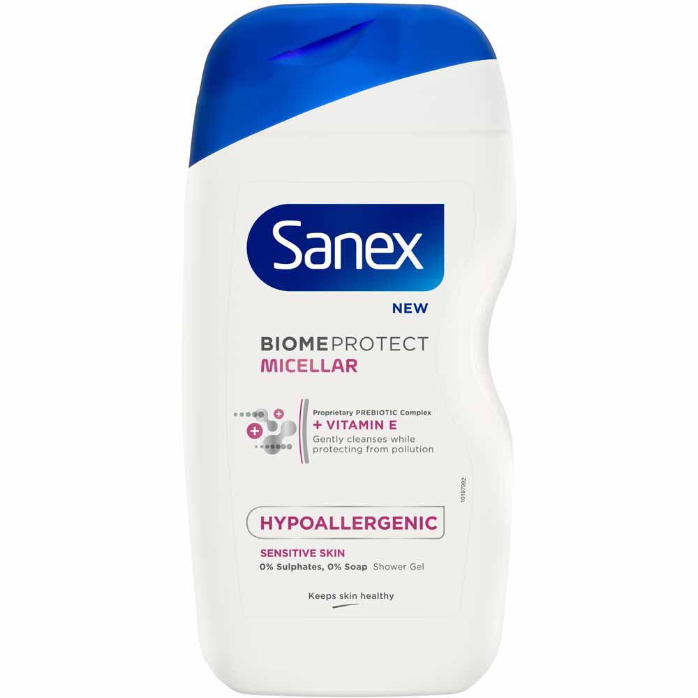 Sanex BiomeProtect Micellar Hypoallergenic Shower Gel 414ml  - wilko