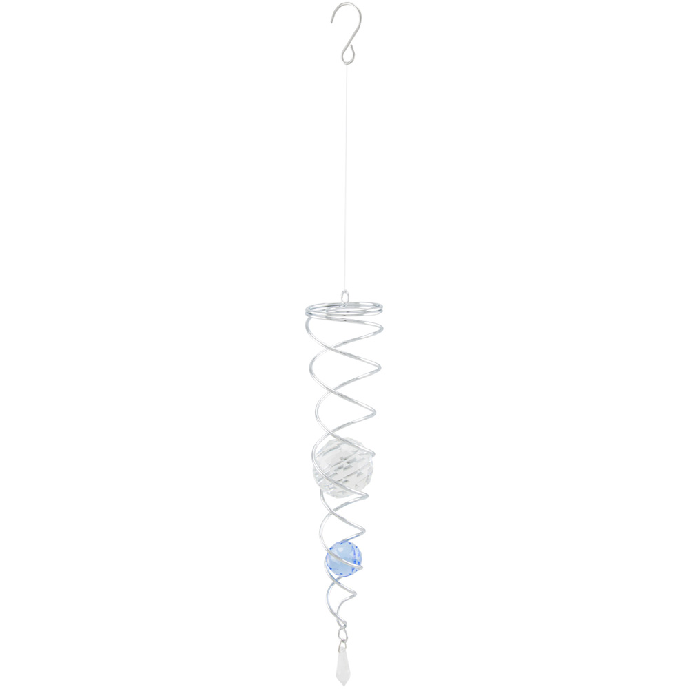 Spinnerz Blue Crystal Tail Wind Spinner Image