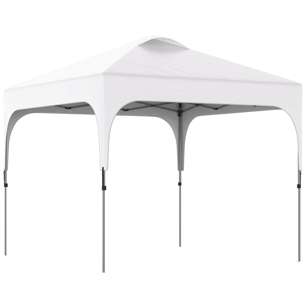 Outsunny 3 x 3m White Foldable Pop Up Gazebo with Carry Bag Image 2