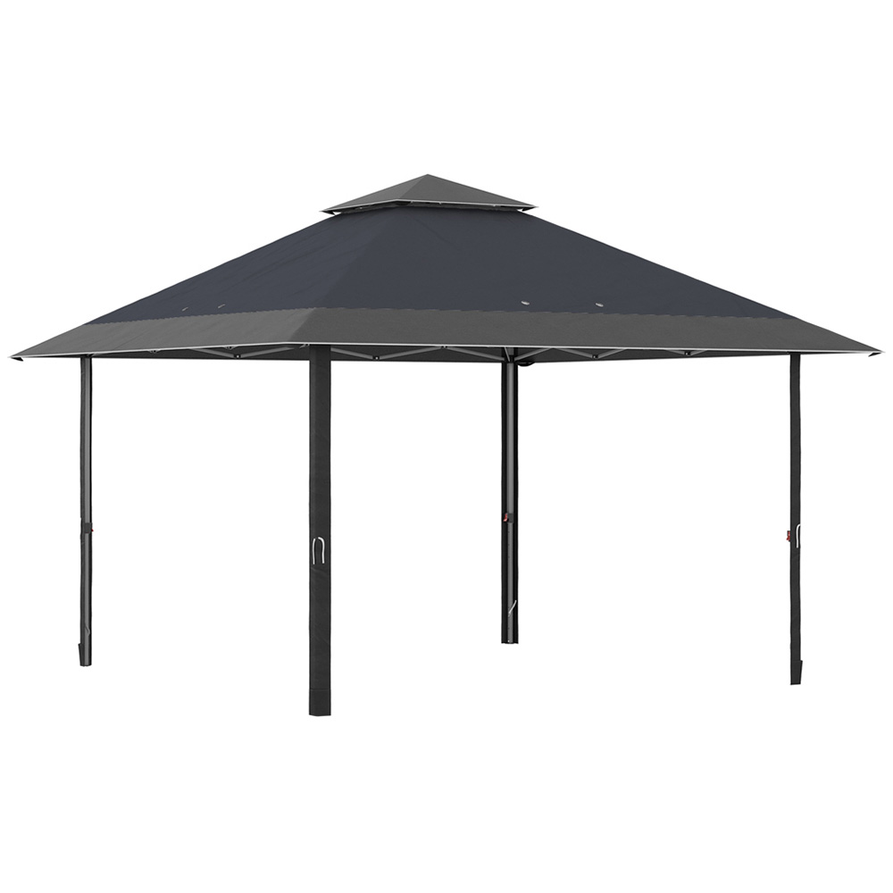 Outsunny 4 x 4m Grey Outdoor Pop Up Adjustable Gazebo with Bag Image 2