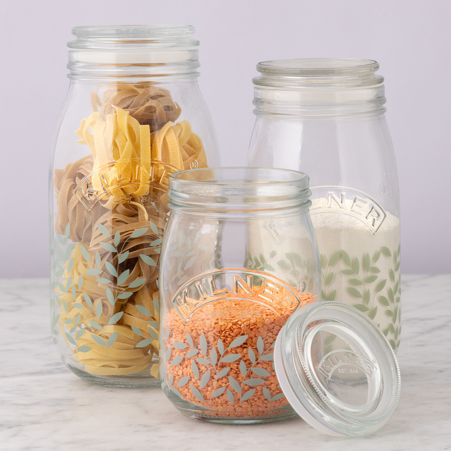 Kilner Botanical Push Top Jar - Clear / 2l Image 4