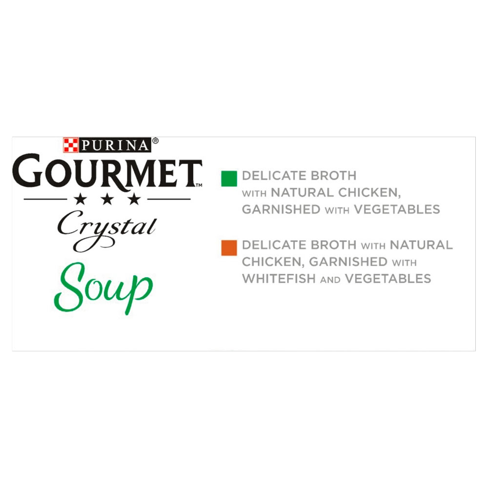 Gourmet Soup Multi Variety Chicken Cat Food 4 x 40g Image 4