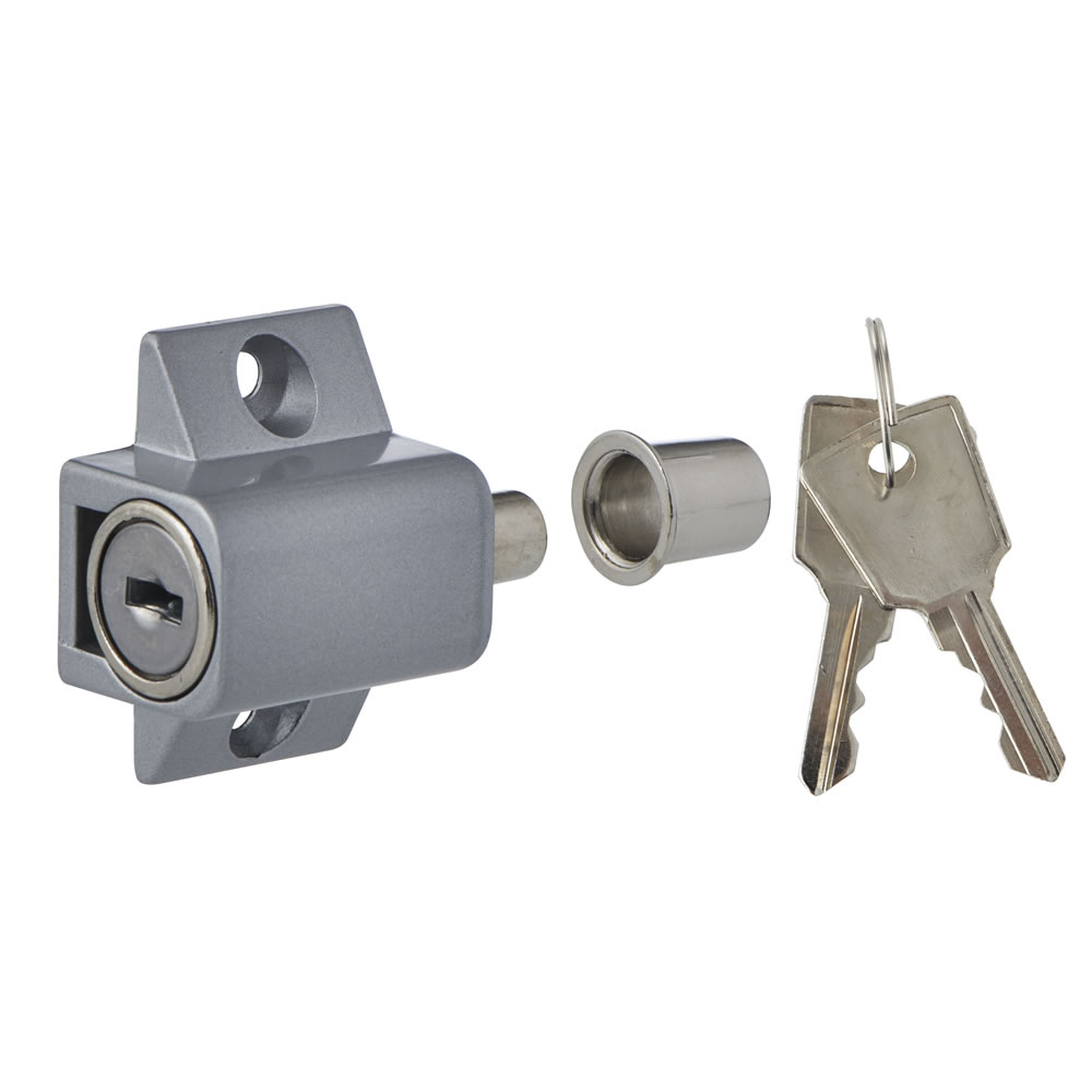 Wilko Patio Door Bolt Satin Chrome Wilko