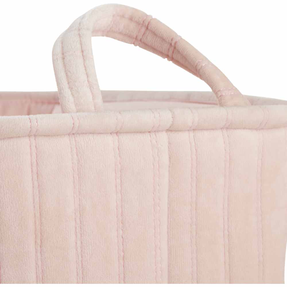 Wilko Pink Fabric Storage Tote 2 Pack Image 5