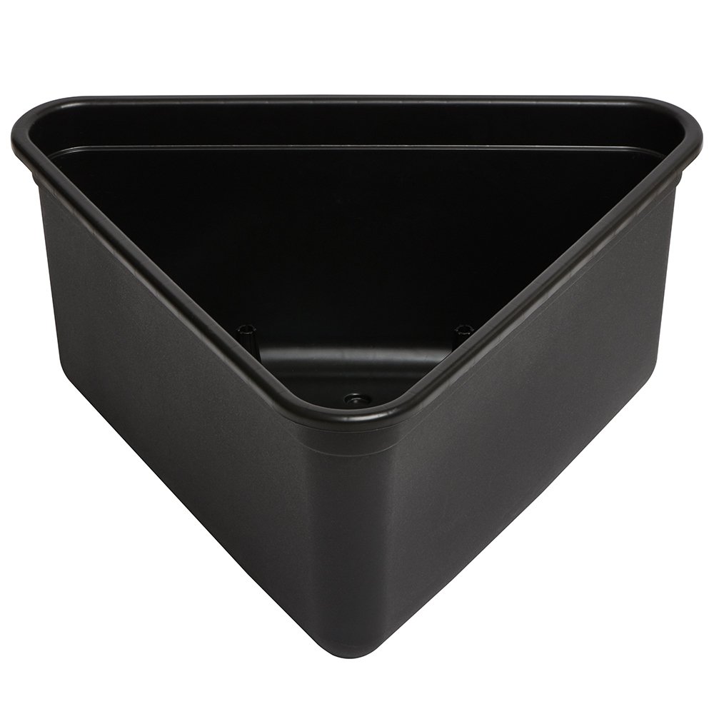 Clever Pots Black Triangular Cane Support Planter Image 1