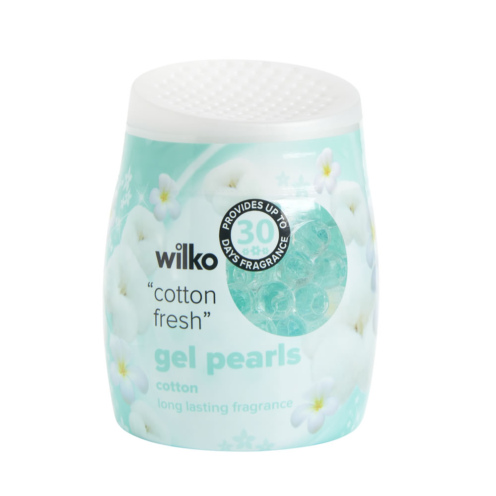 Wilko Cotton Gel Pearl Air Freshener 100g Image 1