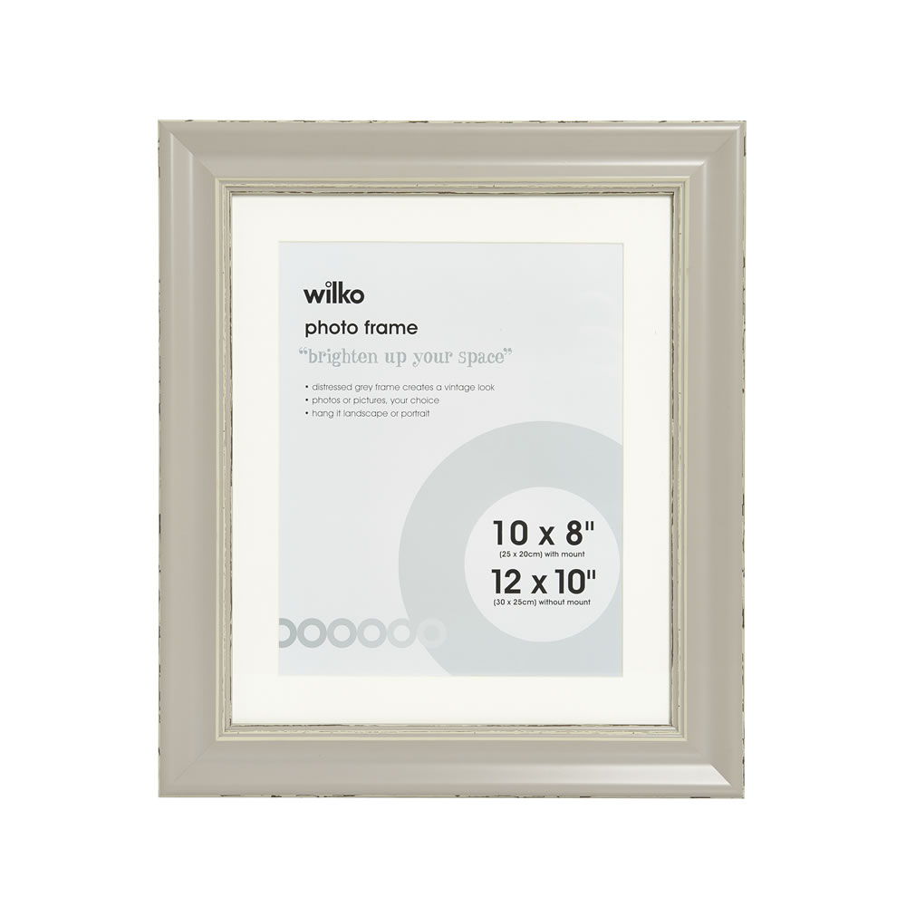 Wilko Distressed Grey Photo Frame 10 x 12in Wilko