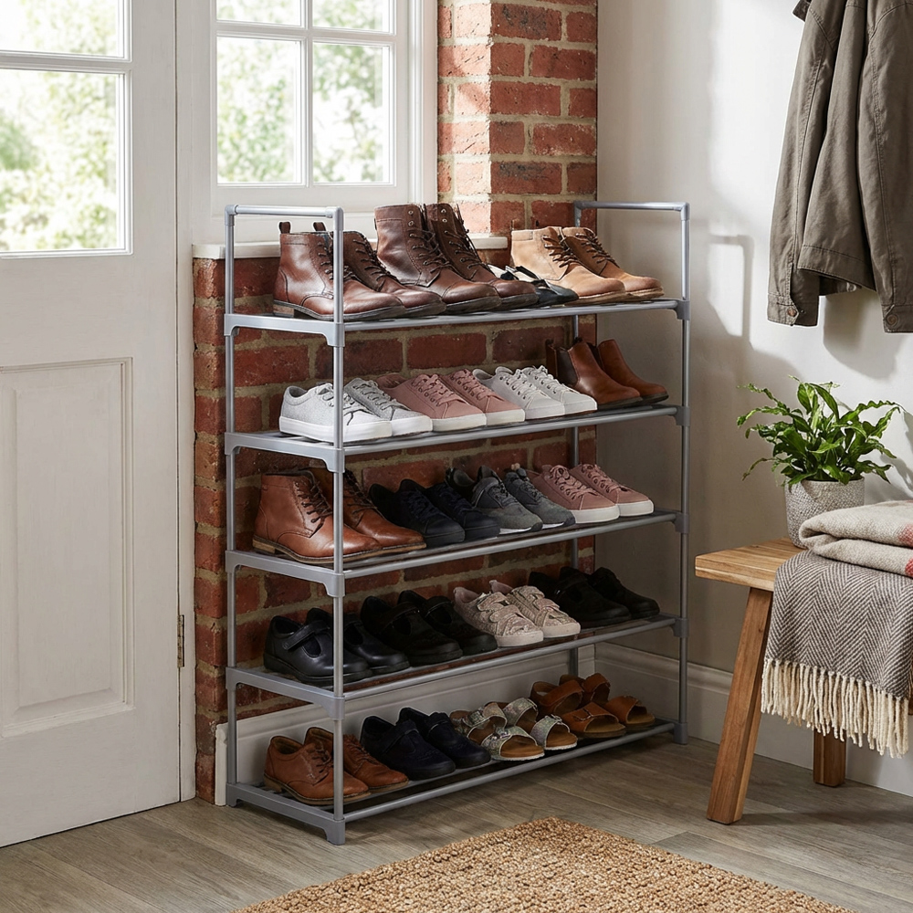 5-Tier Shoe Rack - Grey Image 6