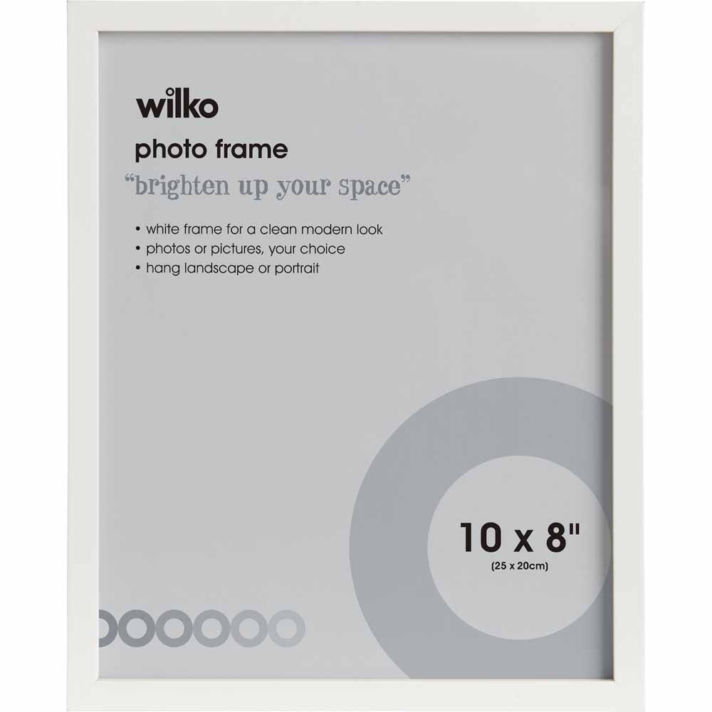 Wilko White Photo Frame 10x8 inch 3pk Image 1