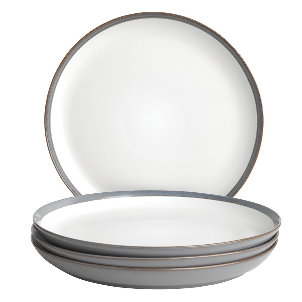 Wilko Cool Grey Reactive Glazed Dinner Set 12pc Wilko