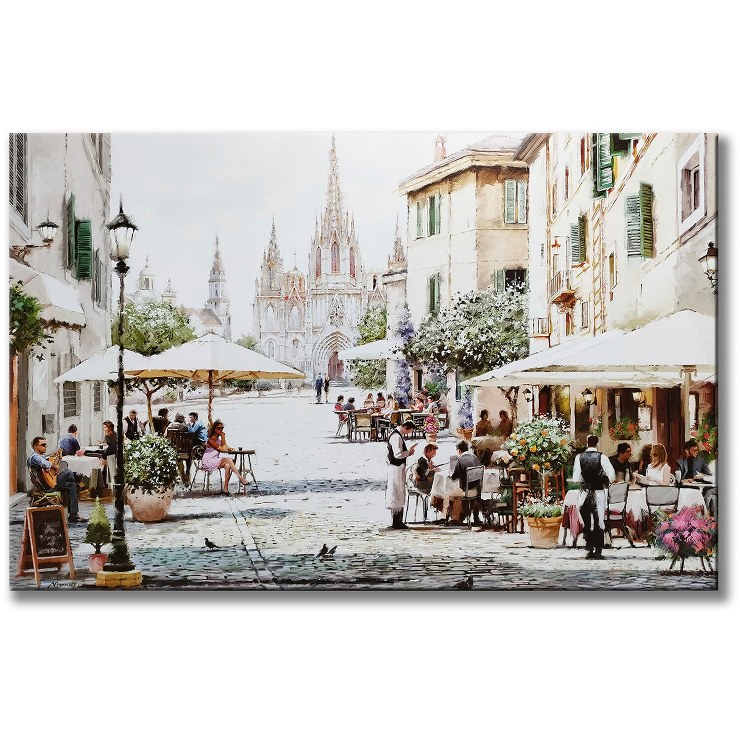 Macneil Barcelona Caf Canvas Image