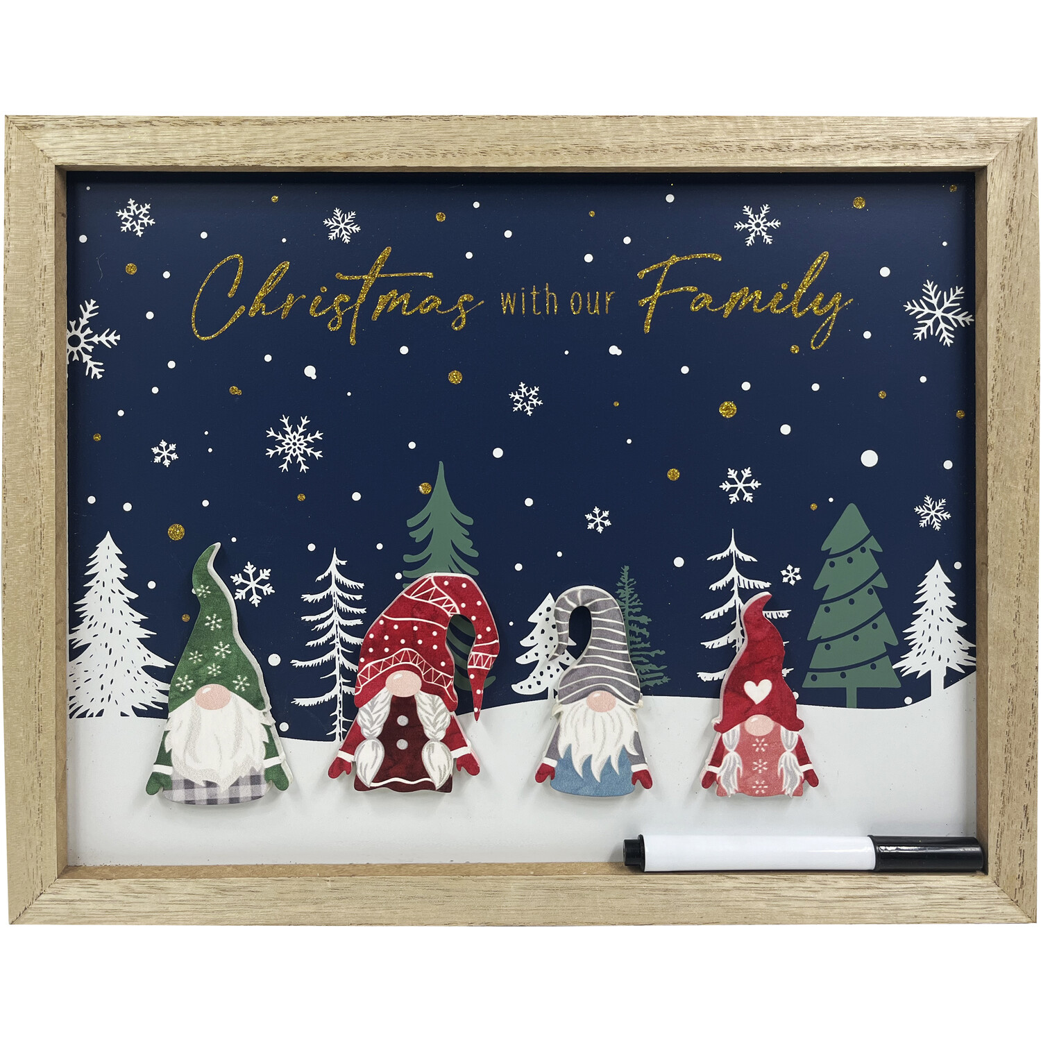 Personalise Your Family Gonks Plaque - Navy Image 1