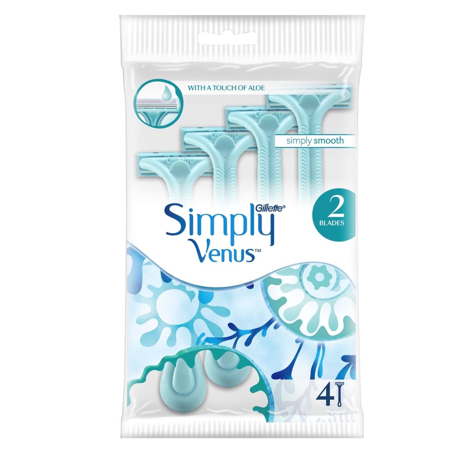 Gillette Simply Venus Disposable Razors - Turquoise Image 1