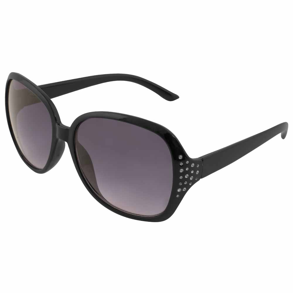 Ladies Large Foil Plastic Sunglasses Image 2