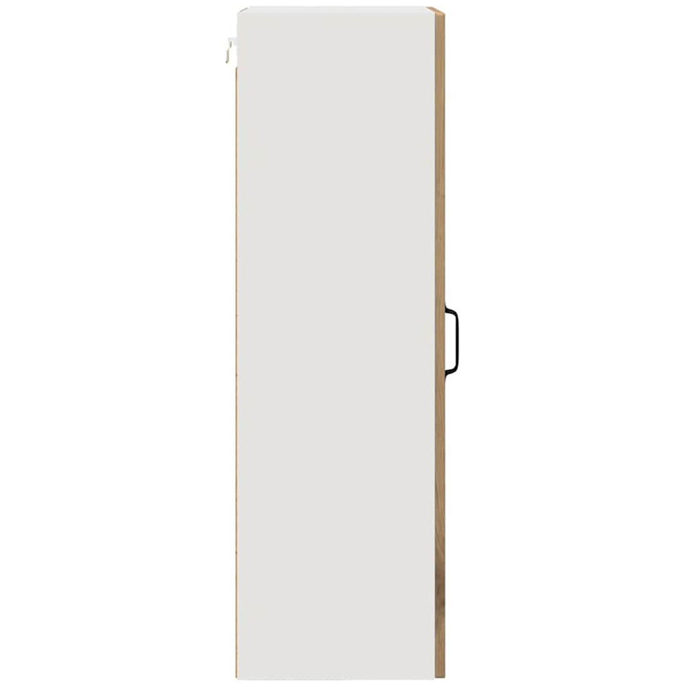 vidaXL Single Glass Door Artisan Oak Kitchen Wall Cabinet Image 6