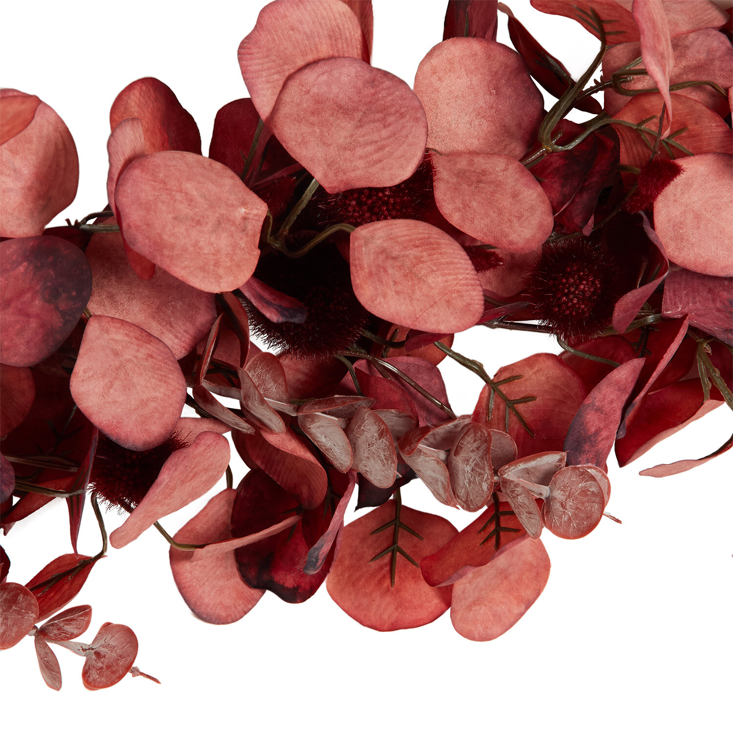 Eucalyptus and Willow Garland 150cm Burgundy Image 3