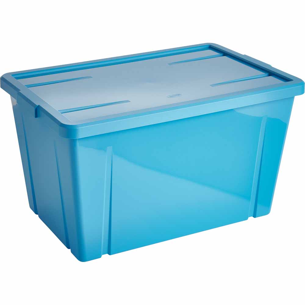 Wilko Teal Storage Box 60L Image 1