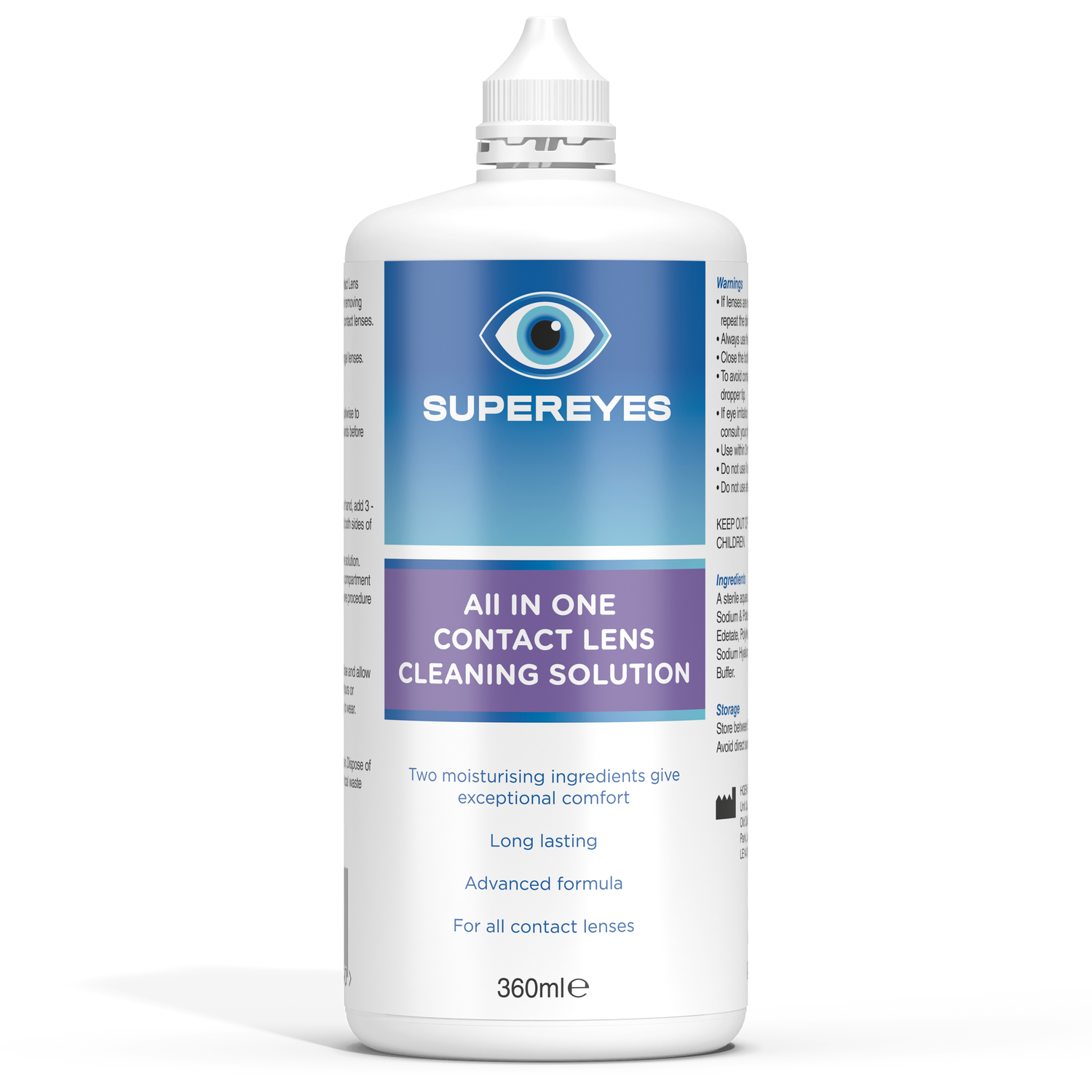 All In One Contact Lens Cleaning Solution Image