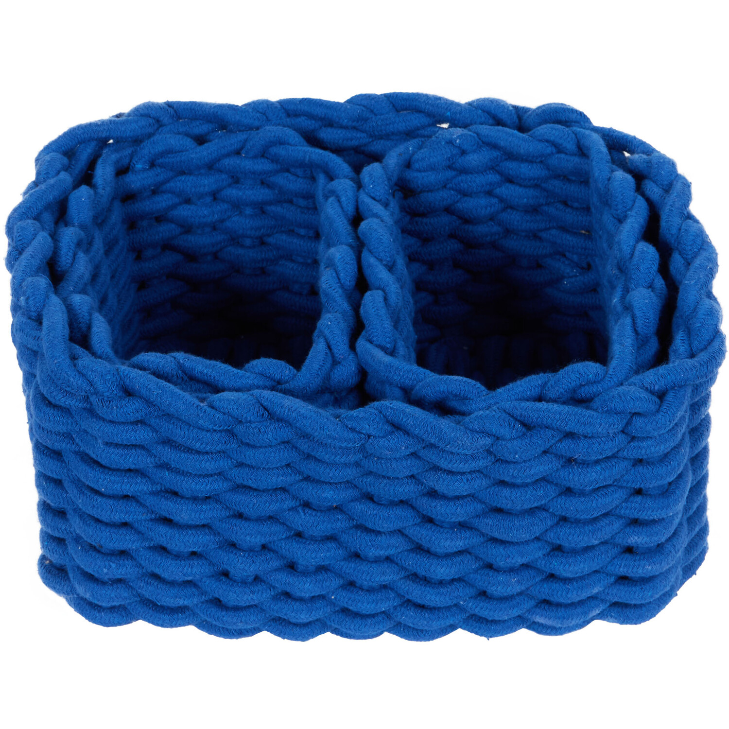Cobalt Rope Storage Basket 3 Pack Image 1