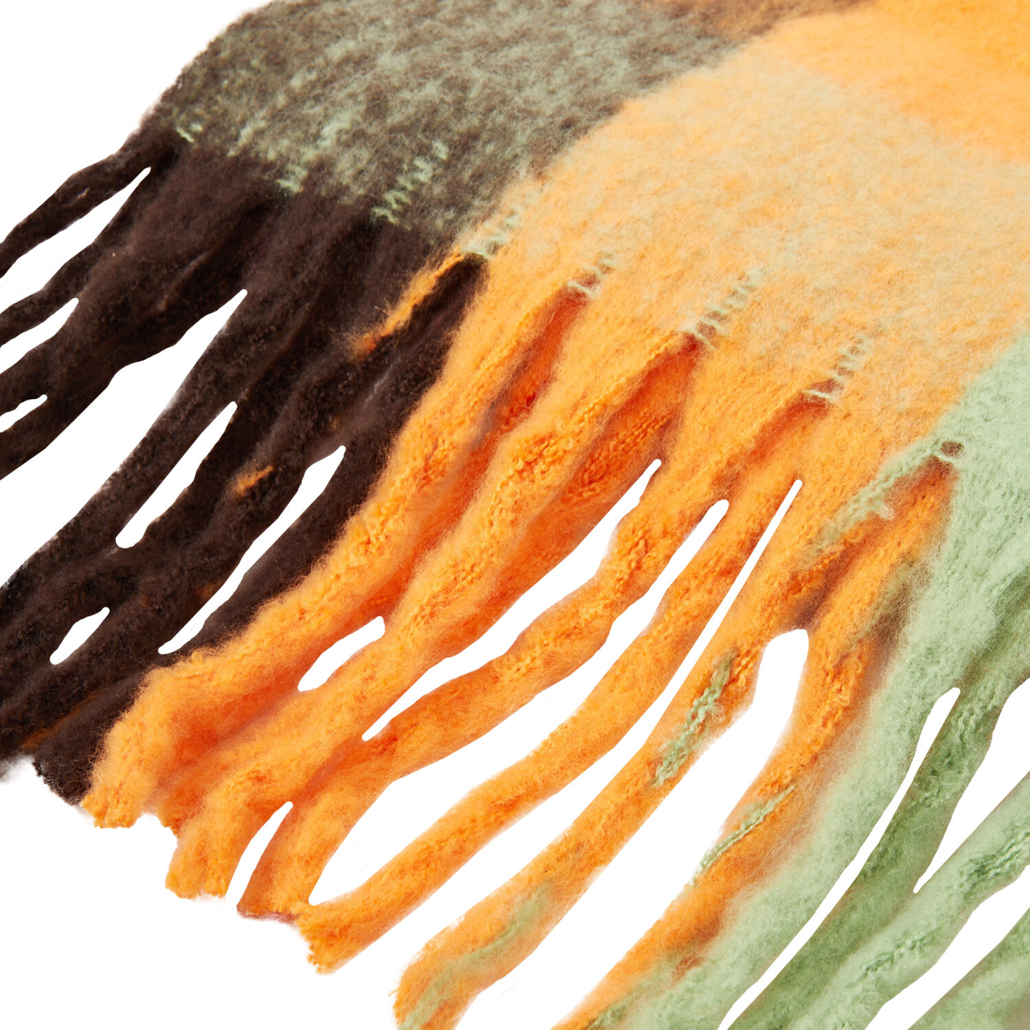 Womens Dark Coloured Scarf - Multicolour Image 2