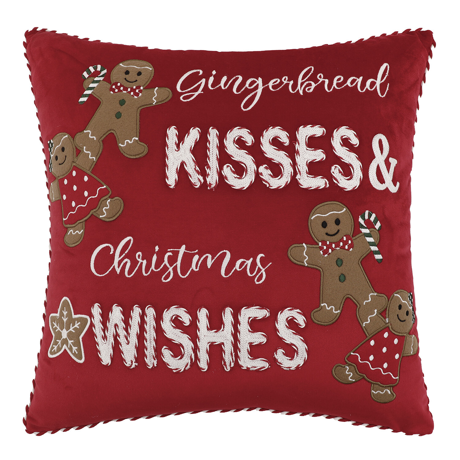 Gingerbread Kisses Cushion 45cm Image 1