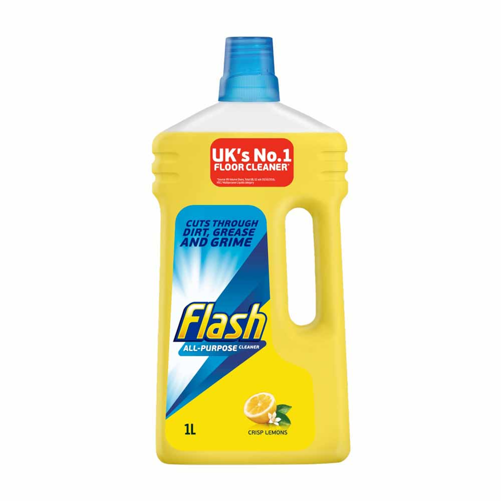Flash Multi-Surface & Floor Liquid Cleaner Lemon 1L Image 1