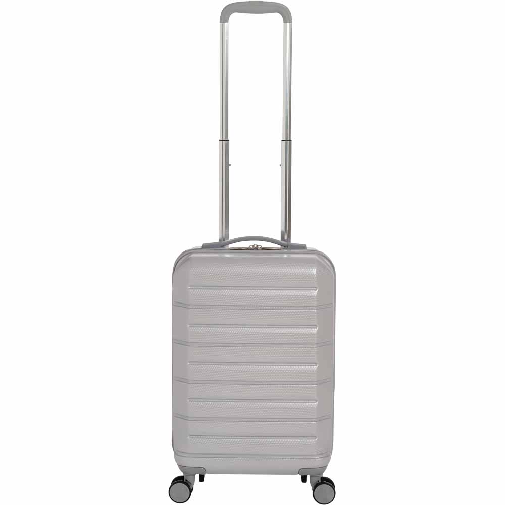 Wilko Hard Shell Suitcase Silver 21 inch Image 1