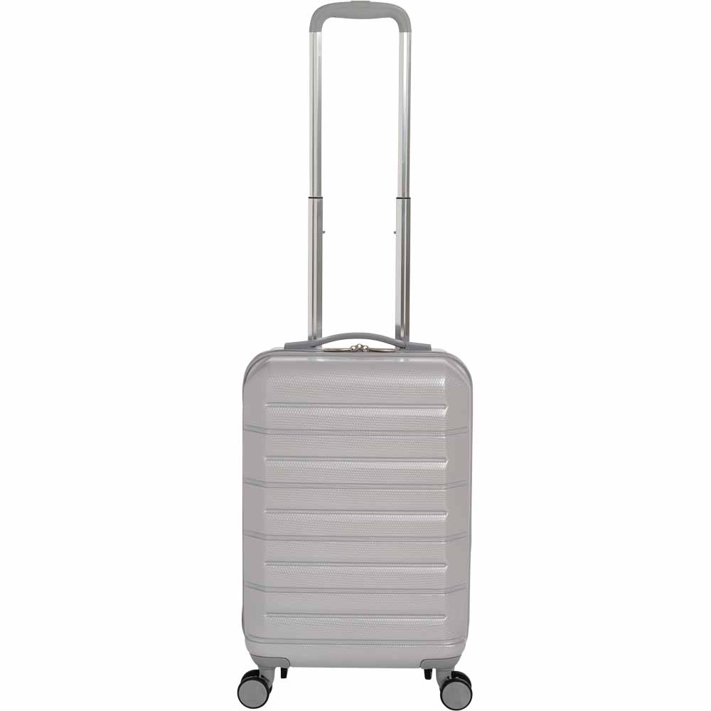 Wilko Hard Shell Suitcase Silver 21 inch Wilko