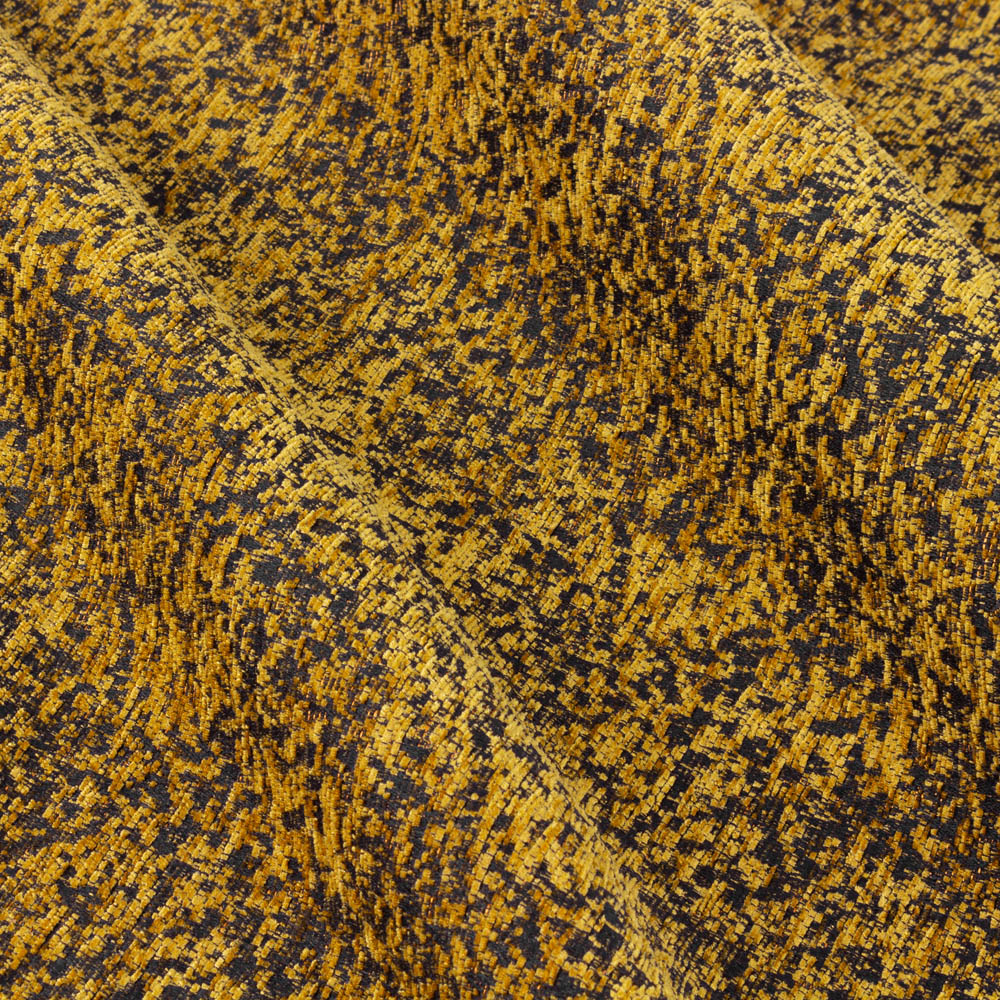 Paoletti Galaxy Gold Chenille Eyelet Curtain 137 x 229cm Image 5
